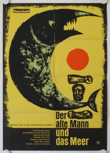 The Old Man and the Sea original release east-german movie poster